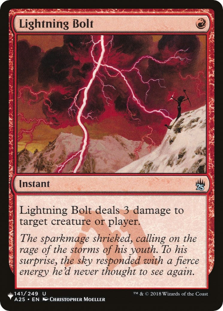Lightning Bolt (A25) (141) [LIST] - MTG Single
