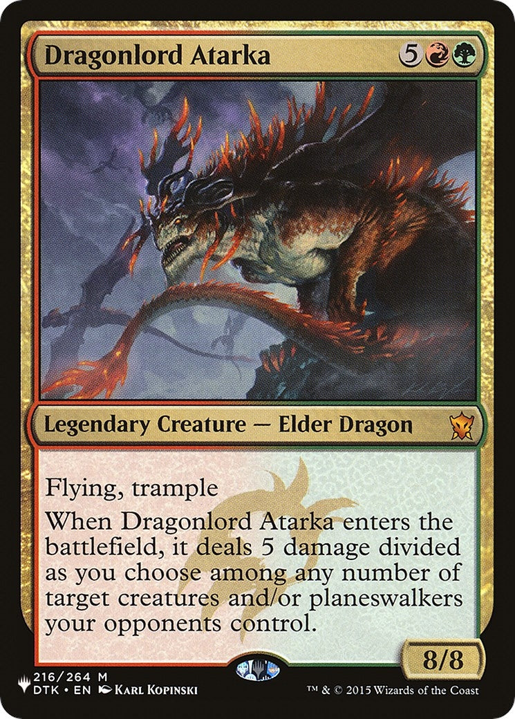 Dragonlord Atarka (216) [LIST] - MTG Single