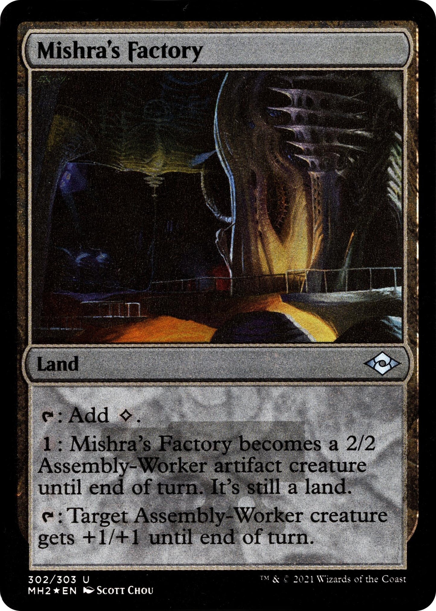 Mishra’s Factory (Foil Etched) (302) [MH2] - MTG Single