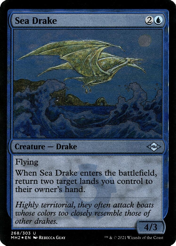 Sea Drake (Foil Etched) (268) [MH2] - MTG Single