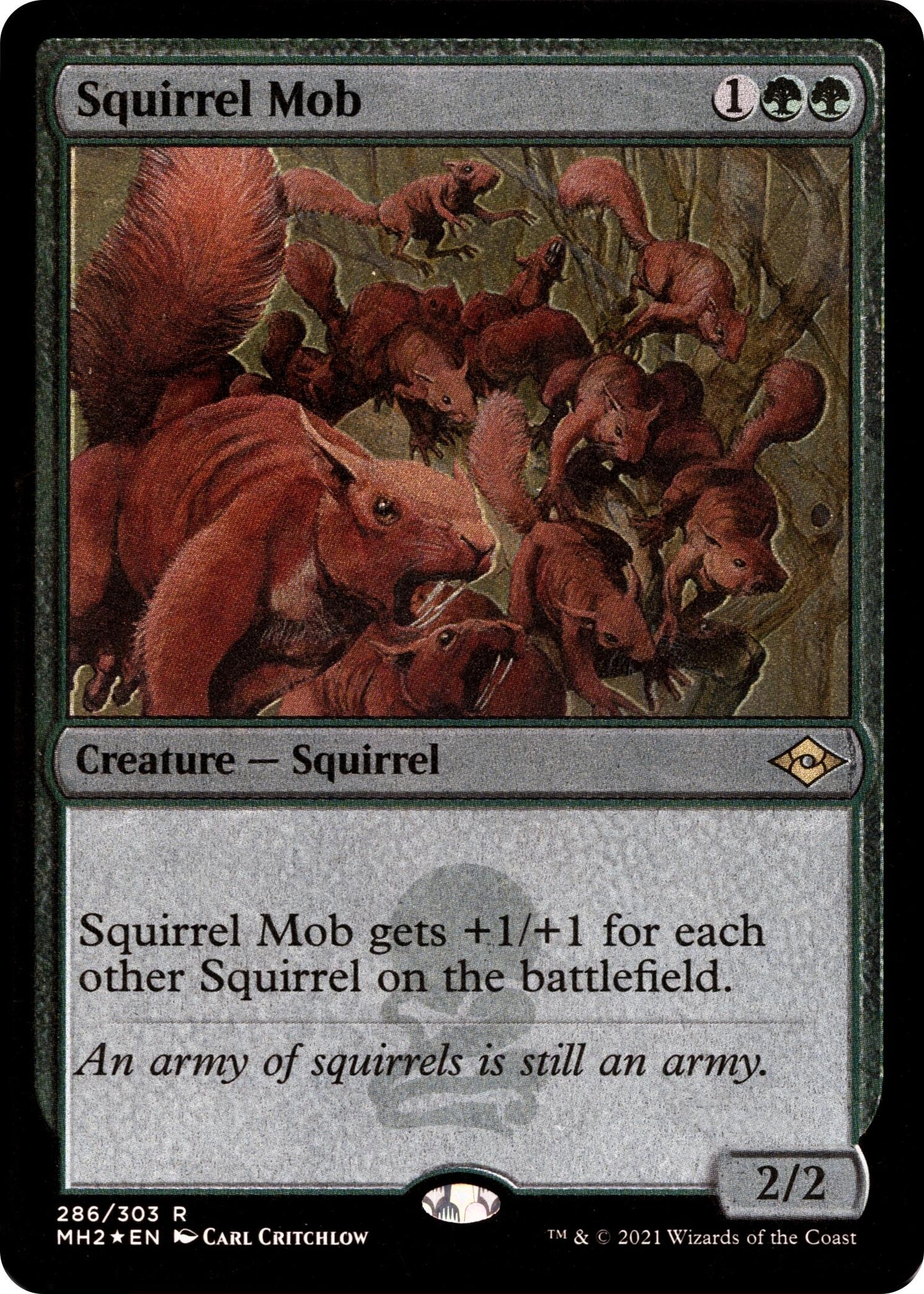 Squirrel Mob (Foil Etched) (286) [MH2] - MTG Single