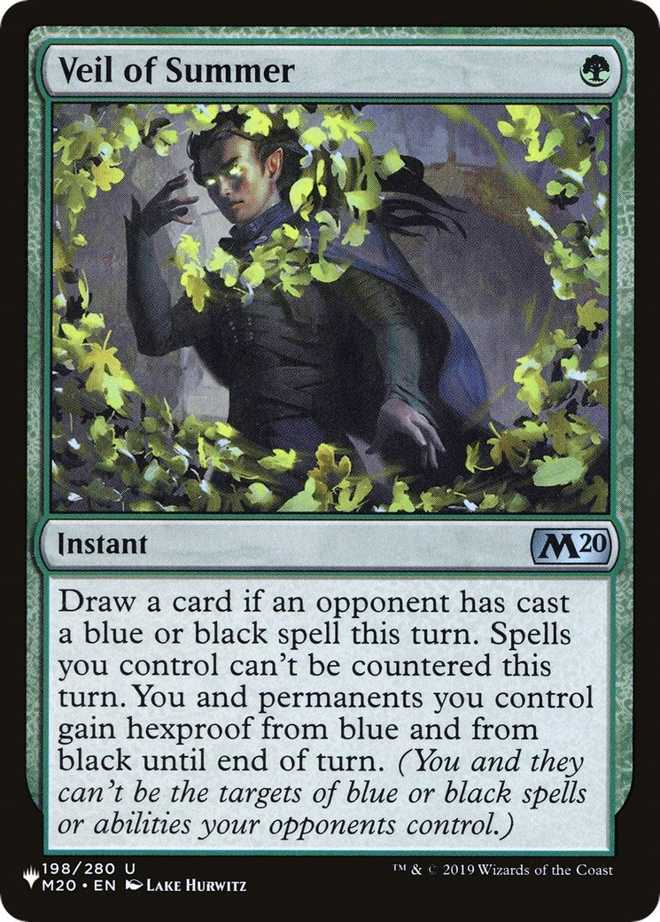 Veil of Summer (198) [LIST] - MTG Single