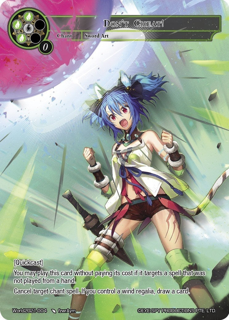 Don’t Cheat! (2021004) [PRO] - Force of Will Single