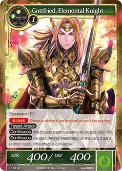Gottfried Elemental Knight (1) [OG1] - Force of Will Single