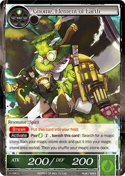 Gnome Element of Earth (1) [OG1] - Force of Will Single