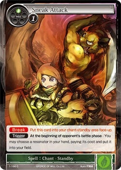 Sneak Attack (1) [OG1] - Force of Will Single