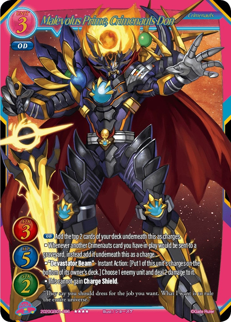 Malevolus Prime Crimenauts Don (2020) [GB01] - Gate Ruler Single