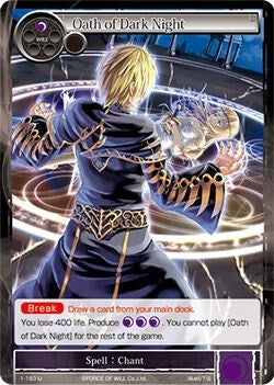 Oath of Dark Night (1) [OG1] - Force of Will Single