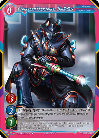 Crimenaut Henchmen ’Badfellas’ (2020) [GB01] - Gate Ruler Single