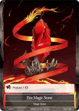 Fire Magic Stone (1) [OG1] - Force of Will Single