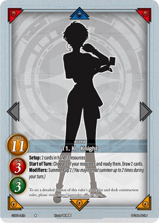11. K - Knight (B) (12) [GB01] - Gate Ruler Single