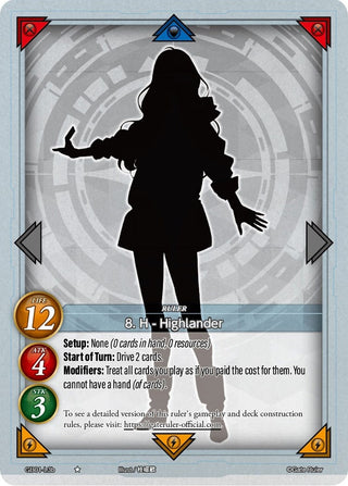 8. H - Highlander (B) (13) [GB01] - Gate Ruler Single