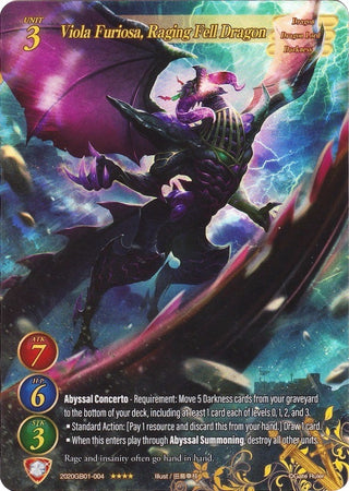 Viola Furiosa Raging Fell Dragon (Full Art) (2020) [GB01] - Gate Ruler Single