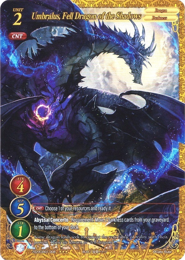 Umbralus Fell Dragon of the Shadows (Extended Art) (2020) [GB01] - Gate Ruler Single