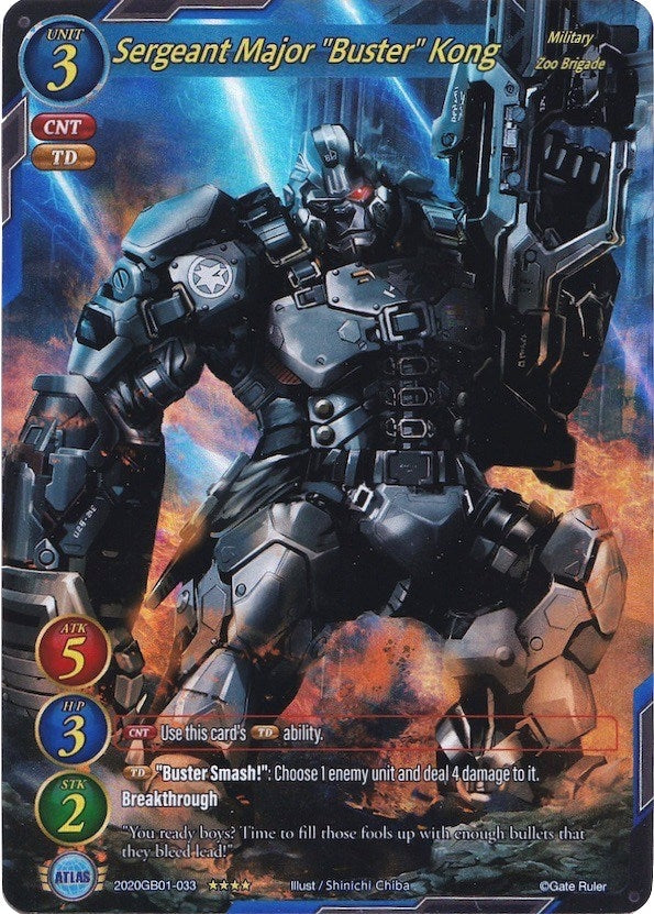 Sergeant Major ’Buster’ Kong (Full Art) (2020) [GB01] - Gate Ruler Single