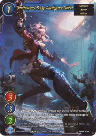 ’Smithereens’ Becky Intelligence Officer (Full Art) (2020) [GB01] - Gate Ruler Single