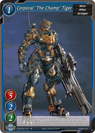 Corporal ’The Champ’ Tiger (2020) [GB01] - Gate Ruler Single