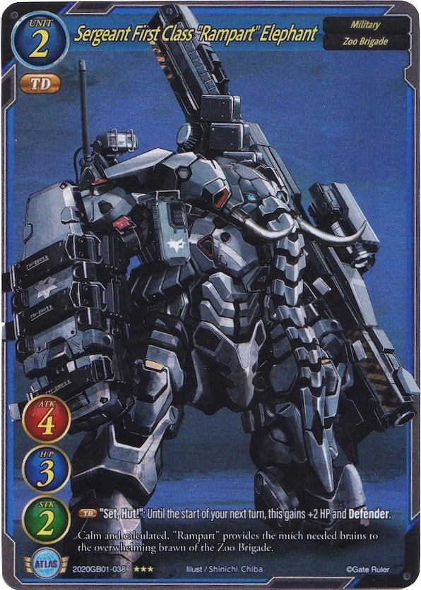 Sergeant First Class ’Rampart’ Elephant (Extended Art) (2020) [GB01] - Gate Ruler Single