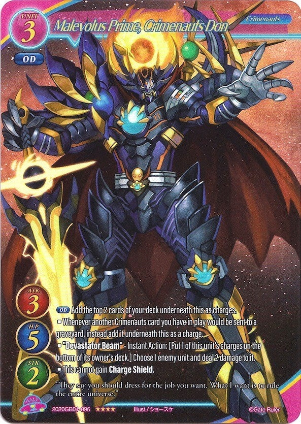 Malevolus Prime Crimenauts Don (Full Art) (2020) [GB01] - Gate Ruler Single