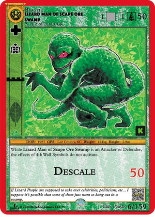 Lizard Man Of Scape Ore Swamp (6) (CNKE) - MetaZoo Single