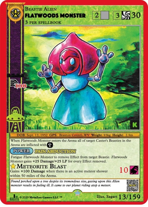 Flatwoods Monster (13) (CNKE) - MetaZoo Single