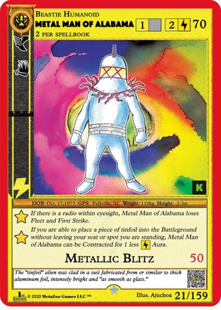 Metal Man of Alabama (21) (CNKE) - MetaZoo Single
