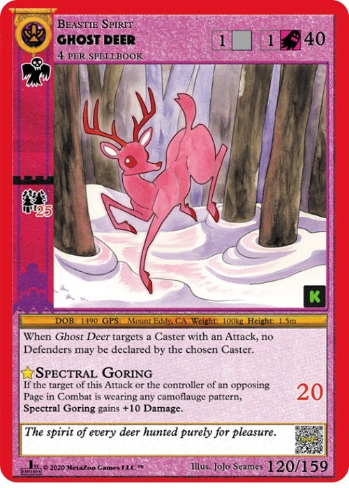 Ghost Deer (120) (CNKE) - MetaZoo Single