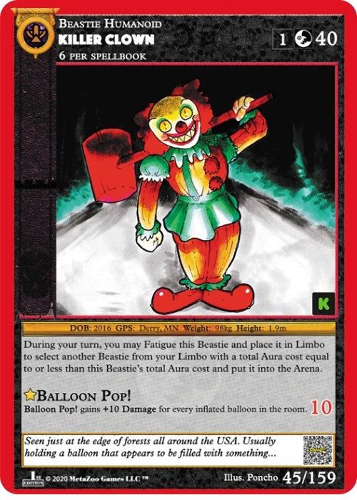 Killer Clown (45) (CNKE) - MetaZoo Single