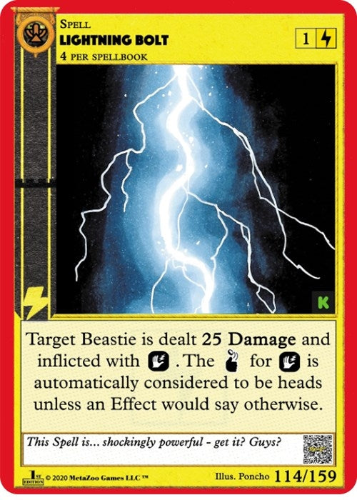 Lightning Bolt (114) (CNKE) - MetaZoo Single