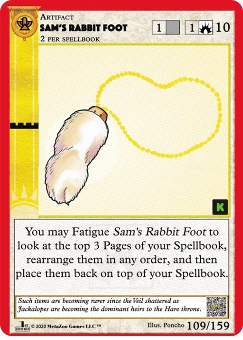 Sam’s Rabbit Foot (109) (CNKE) - MetaZoo Single