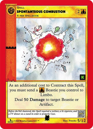 Spontanteous Combustion (5) (CNKE-TD) - MetaZoo Single