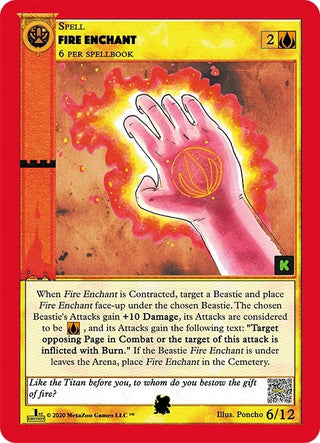 Fire Enchant (6) (CNKE-TD) - MetaZoo Single