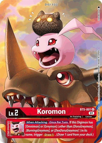 Koromon - BT5-001 (Premier TO Event June 2021) (5001) [BT05] - Digimon Card Game Single