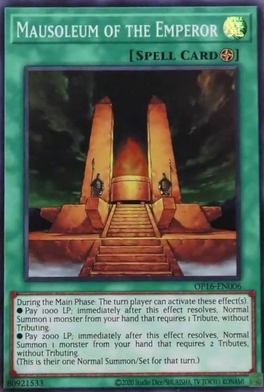 Mausoleum of the Emperor (16006) (OP16) - YuGiOh Single