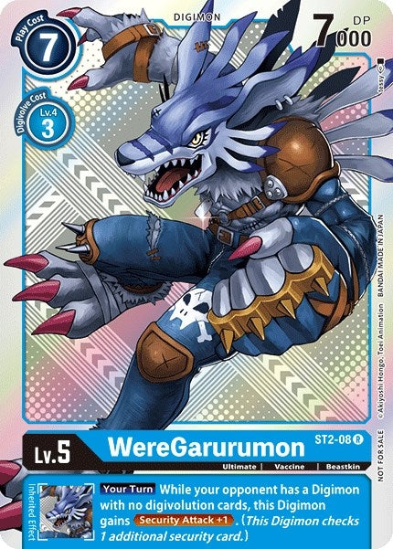 WereGarurumon - ST2-08 (Official Tournament Pack Vol.2) (208) [ST-2] - Digimon Card Game Single