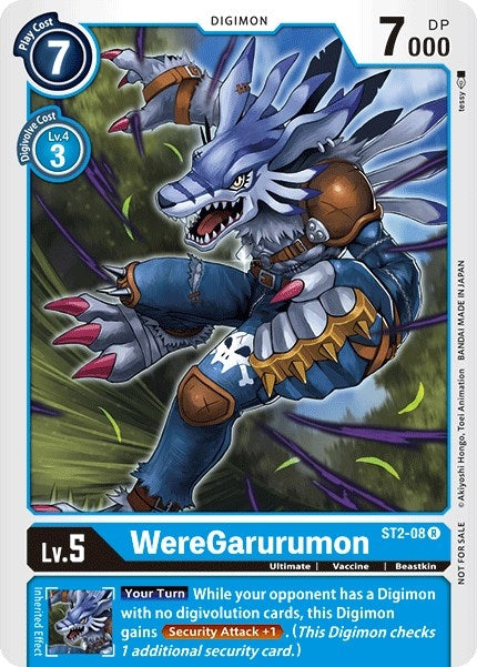 WereGarurumon - ST2-08 (Tamer Party Vol. 2 Promo) (208) [ST-2] - Digimon Card Game Single