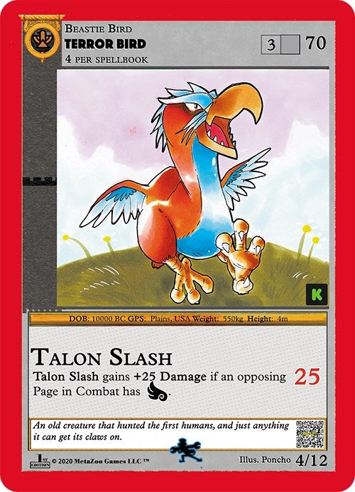 Terror Bird (4) (CNKE-TD) - MetaZoo Single