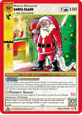 Santa Claus (Holiday Promo 2020) (First Edition) (1) (HOLIP) - MetaZoo Single