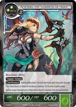 Artemis the Goddess of Hunt (2) [OG2] - Force of Will Single