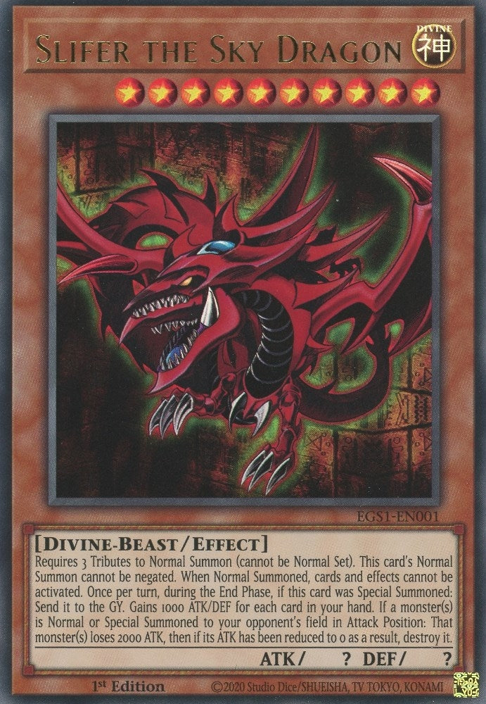 Slifer the Sky Dragon (1001) (EGS1) - YuGiOh Single