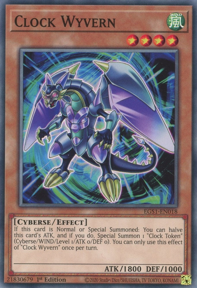 Clock Wyvern (1018) (EGS1) - YuGiOh Single