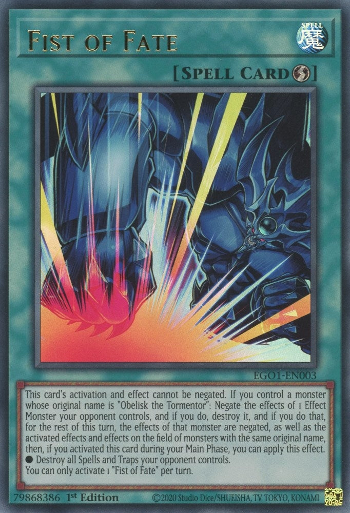 Fist of Fate (1003) (EGO1) - YuGiOh Single