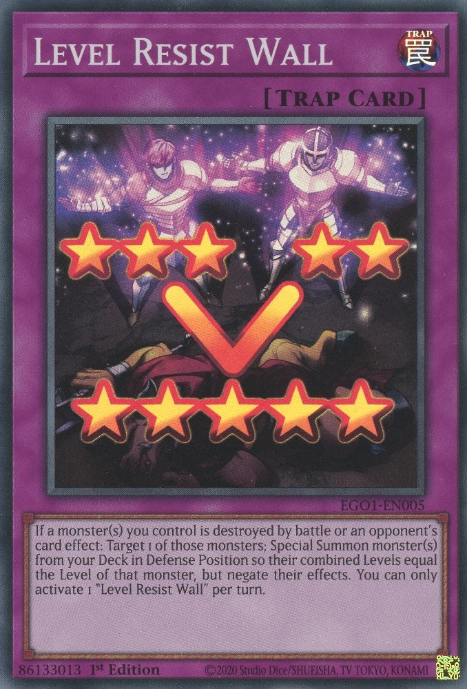 Level Resist Wall (1005) (EGO1) - YuGiOh Single