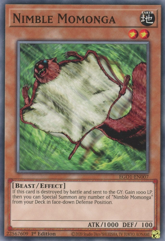 Nimble Momonga (1007) (EGO1) - YuGiOh Single