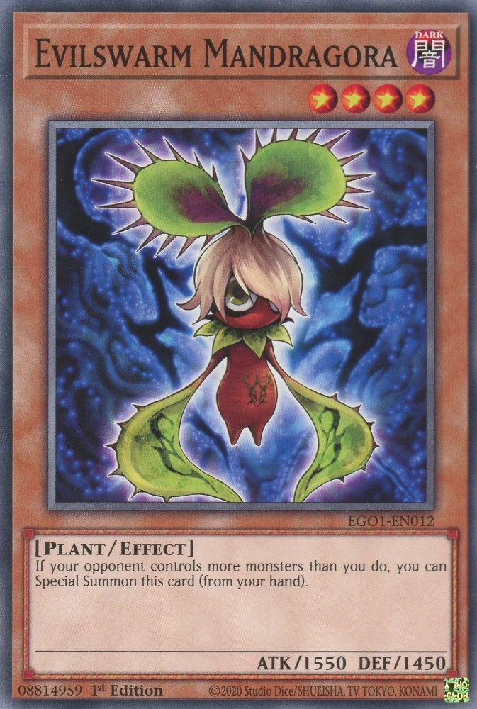 Evilswarm Mandragora (1012) (EGO1) - YuGiOh Single