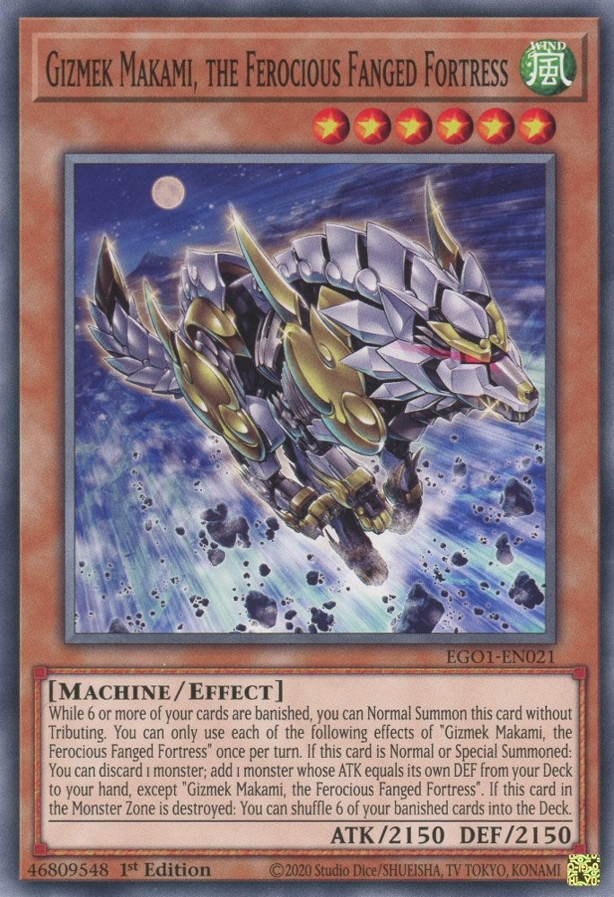 Gizmek Makami the Ferocious Fanged Fortress (1021) (EGO1) - YuGiOh Single
