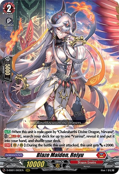 Blaze Maiden Reiyu (1003) [D-SS01] - Cardfight Vanguard Single