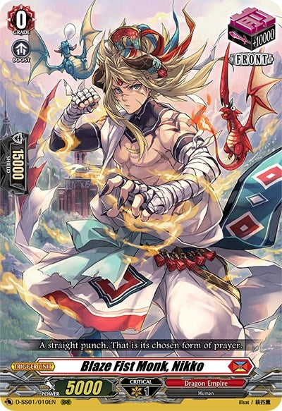 Blaze Fist Monk Nikko (1010) [D-SS01] - Cardfight Vanguard Single