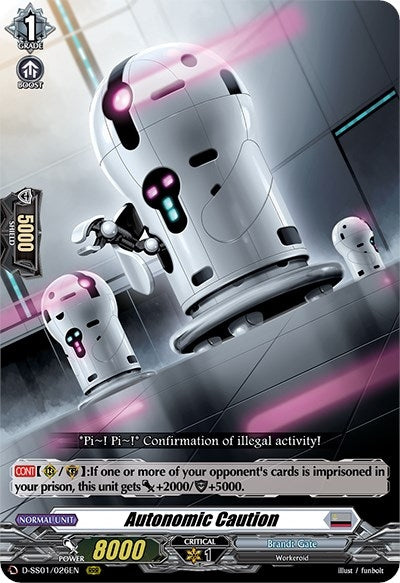 Autonomic Caution (1026) [D-SS01] - Cardfight Vanguard Single