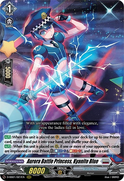Aurora Battle Princess Kyanite Blue (1027) [D-SS01] - Cardfight Vanguard Single